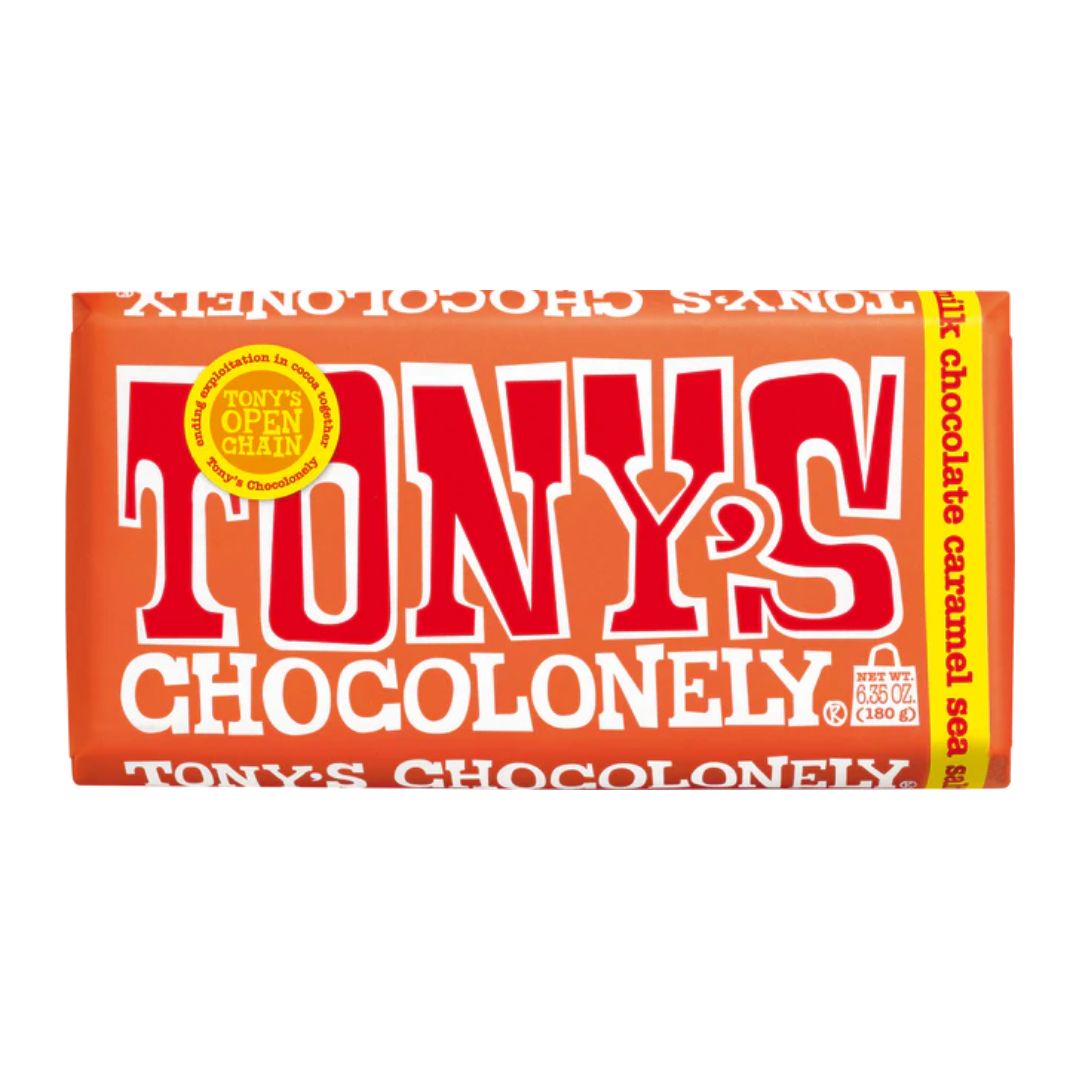 Tony's Chocolonely - Milk Chocolate Caramel Sea Salt 180g