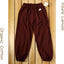 Azure Canvas - Adult Kung Fu Pants (100% Organic Cotton) Brown