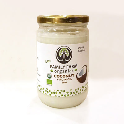 Family Farm Organics - Virgin Cold Pressed Coconut Oil 500ml