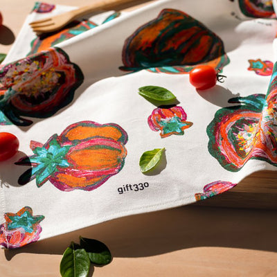 gift330 - Tea Towel Set (Avocado/ Tomato)