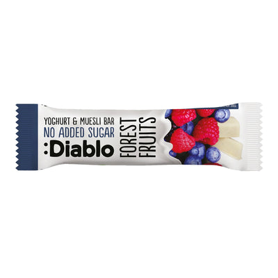 Diablo - No Added Sugar Yoghurt Coated Forest Fruit Muesli Bar 30gX2
