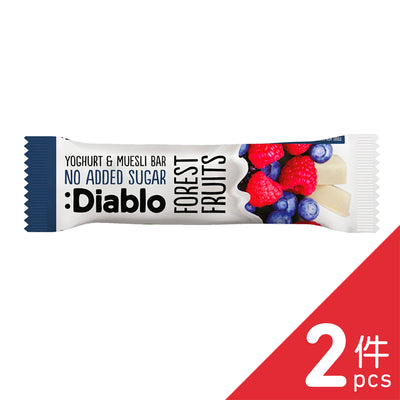 Diablo - No Added Sugar Yoghurt Coated Forest Fruit Muesli Bar 30gX2