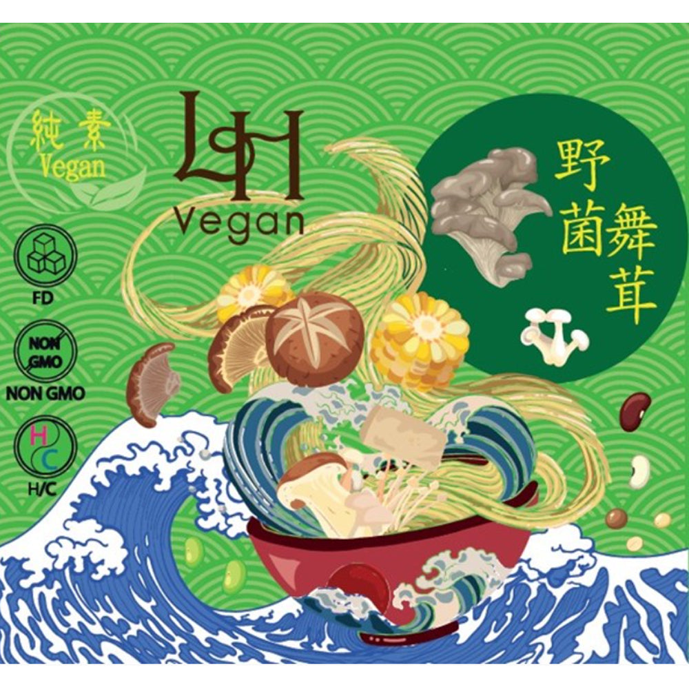 LH Vegan - Vegetarian  Mix Grain Noodles (Maitake Mushroom Flavor) 100g