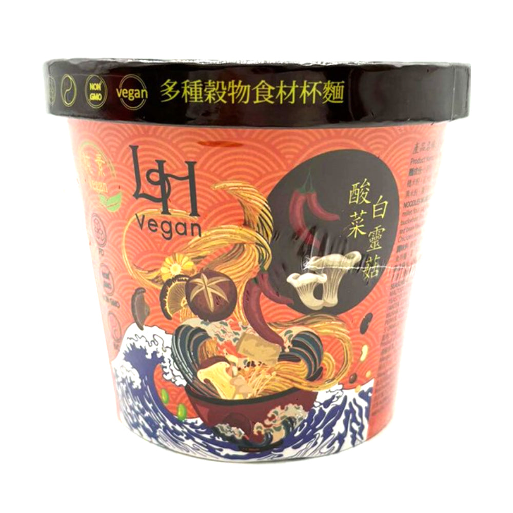 LH Vegan - 多種穀物食材杯麵(白靈菇酸菜味)100g