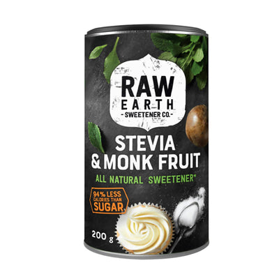 Raw Earth - Natural Sweetener (Stevia & Monk Fruit) 200g